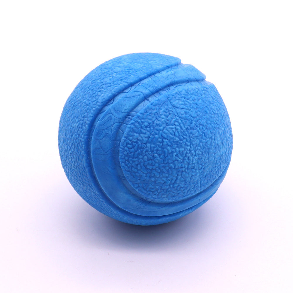 Chew Resistant Solid Rubber Ball - Bouncy Dog Toy for Teeth Grinding Pet Training