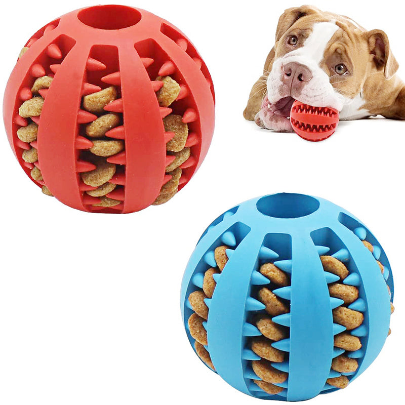 Dog Ball Toys For Small Dogs Interactive Elasticity Puppy Chew Toy Tooth Cleaning
