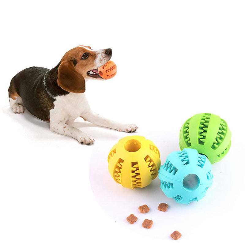 Dog Ball Toys For Small Dogs Interactive Elasticity Puppy Chew Toy Tooth Cleaning