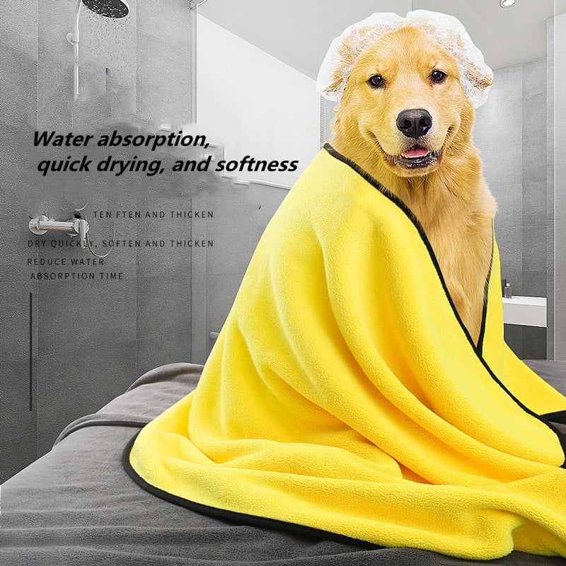Ultra-Soft Microfiber Dog Towel – Fast Drying & Perfect for Baths