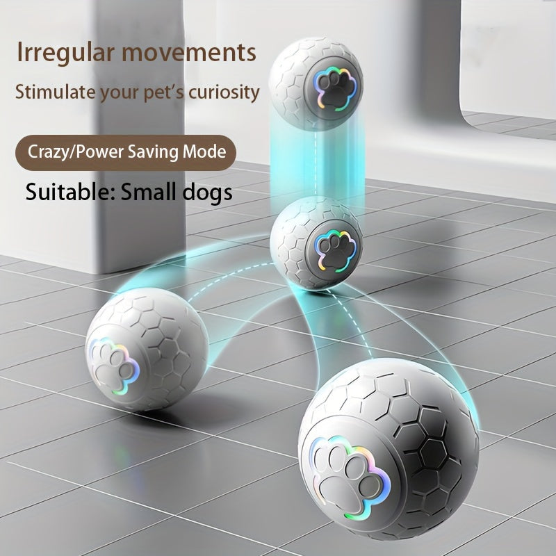 Interactive Pet Toy Ball - Rechargeable, Bite Resistant, Automatic Smart Bouncing Ball