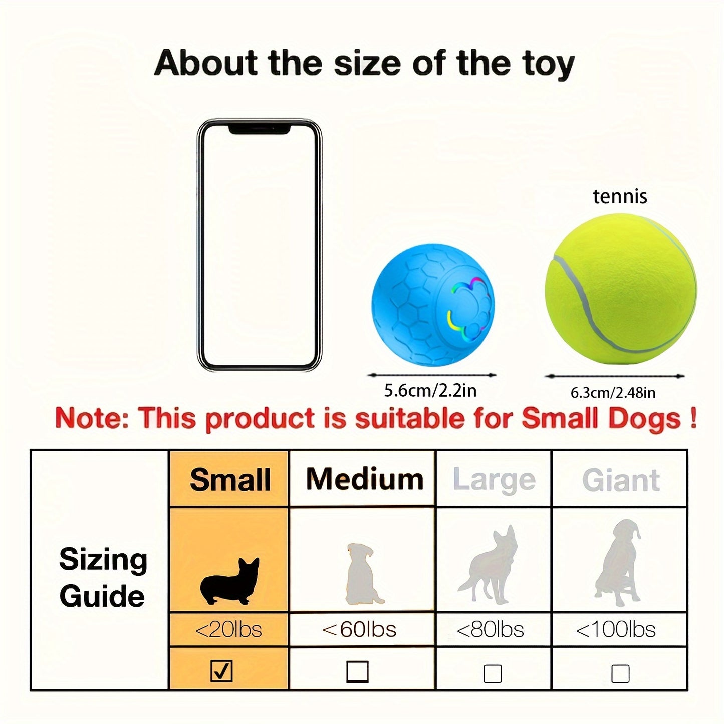 Interactive Pet Toy Ball - Rechargeable, Bite Resistant, Automatic Smart Bouncing Ball