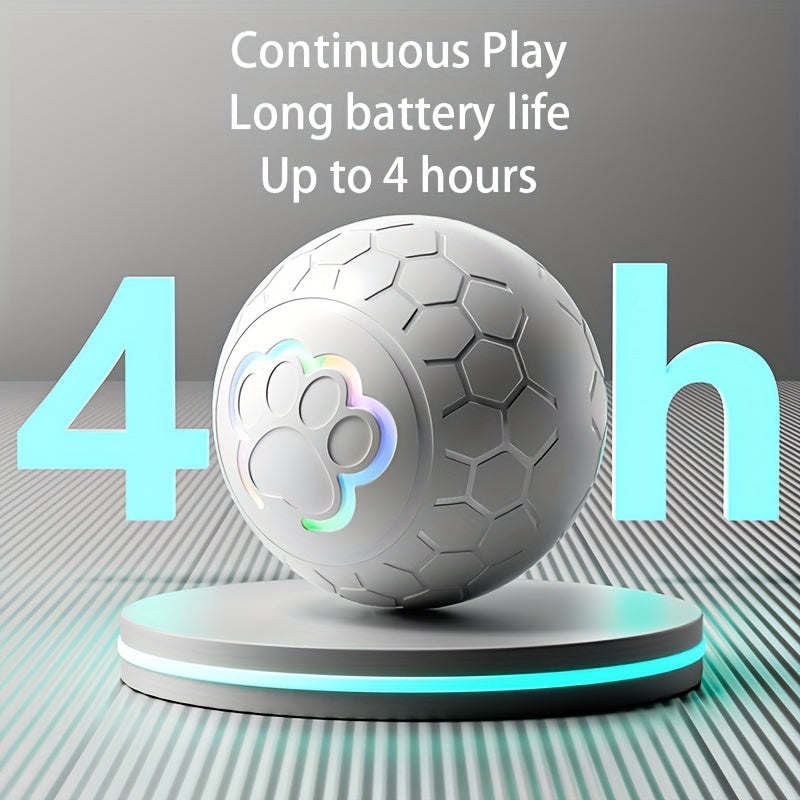 Interactive Pet Toy Ball - Rechargeable, Bite Resistant, Automatic Smart Bouncing Ball