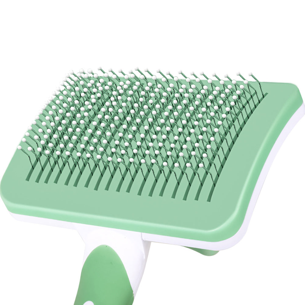 Self-Cleaning Pet Slicker Brush – One-Click Grooming Tool for Dogs & Cats