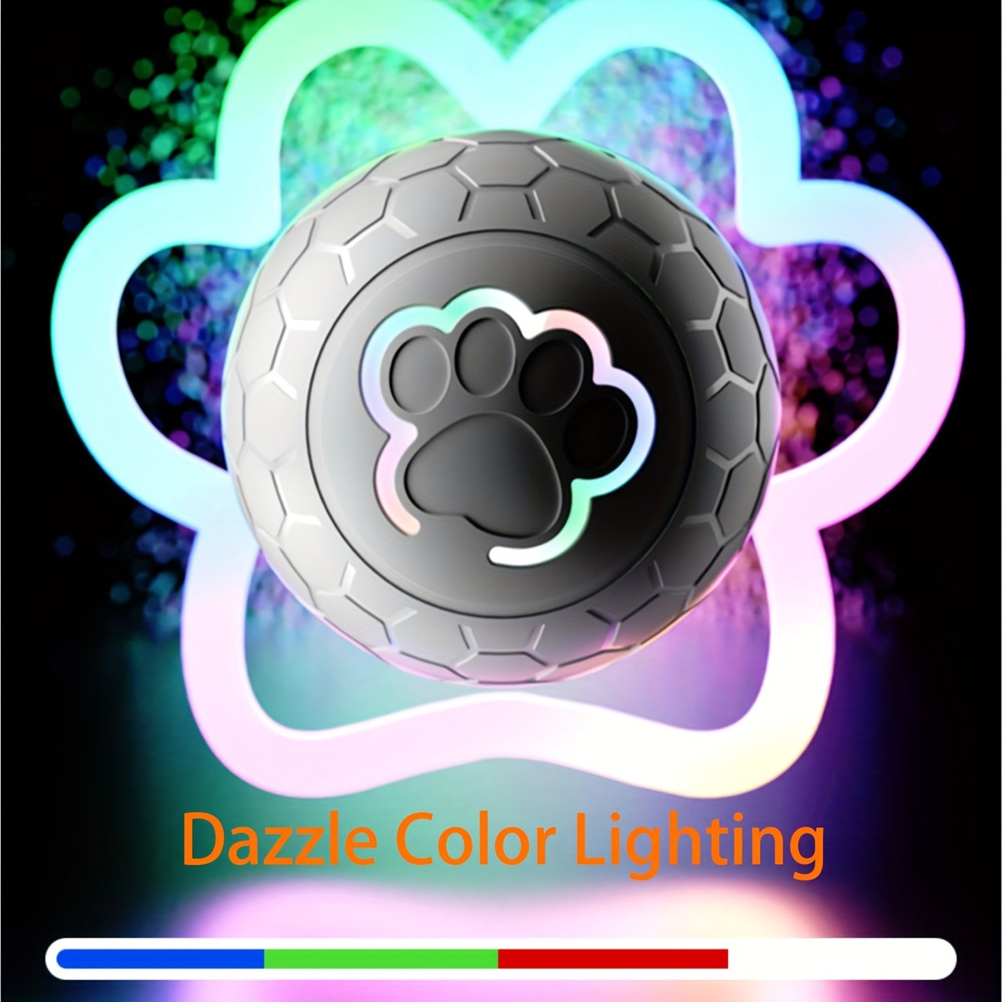 Interactive Pet Toy Ball - Rechargeable, Bite Resistant, Automatic Smart Bouncing Ball